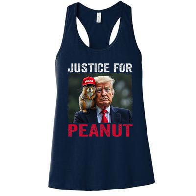 Justice For Peanut The Squirrel 2024 Women's Racerback Tank