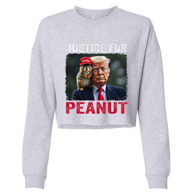 Justice For Peanut The Squirrel 2024 Cropped Pullover Crew