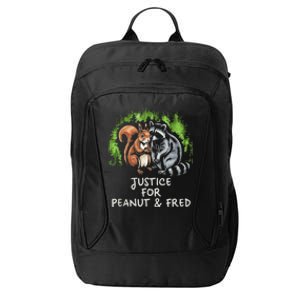 Justice For Peanut The Squirrel And Fred The Raccoon City Backpack