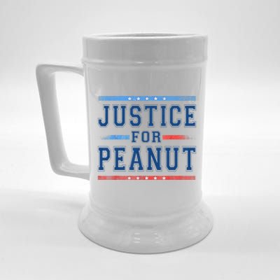 Justice For Peanut Beer Stein