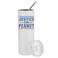 Justice For Peanut Stainless Steel Tumbler