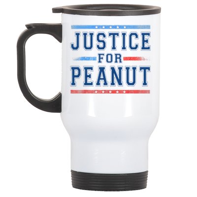 Justice For Peanut Stainless Steel Travel Mug