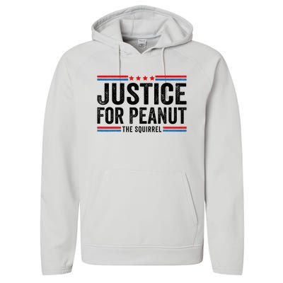 Justice For Peanut The Squirrel Peanut Squirrel Performance Fleece Hoodie