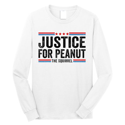 Justice For Peanut The Squirrel Peanut Squirrel Long Sleeve Shirt