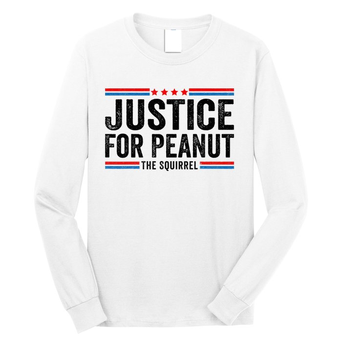 Justice For Peanut The Squirrel Peanut Squirrel Long Sleeve Shirt