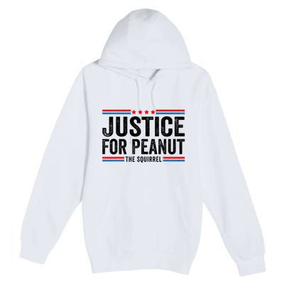 Justice For Peanut The Squirrel Peanut Squirrel Premium Pullover Hoodie