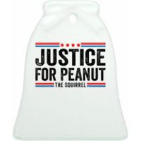 Justice For Peanut The Squirrel Peanut Squirrel Ceramic Bell Ornament