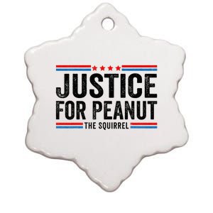 Justice For Peanut The Squirrel Peanut Squirrel Ceramic Star Ornament