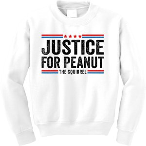 Justice For Peanut The Squirrel Peanut Squirrel Kids Sweatshirt