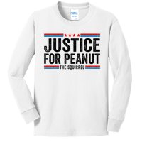 Justice For Peanut The Squirrel Peanut Squirrel Kids Long Sleeve Shirt