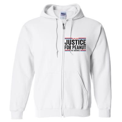 Justice For Peanut The Squirrel Peanut Squirrel Full Zip Hoodie