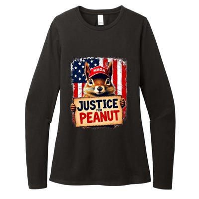 Justice For Peanut The Squirrel Peanut Squirrel Maga Womens CVC Long Sleeve Shirt