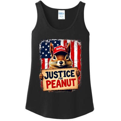 Justice For Peanut The Squirrel Peanut Squirrel Maga Ladies Essential Tank