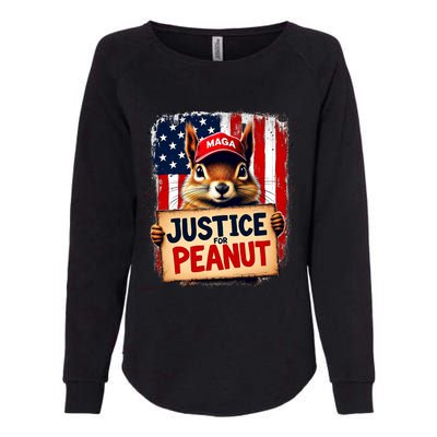 Justice For Peanut The Squirrel Peanut Squirrel Maga Womens California Wash Sweatshirt