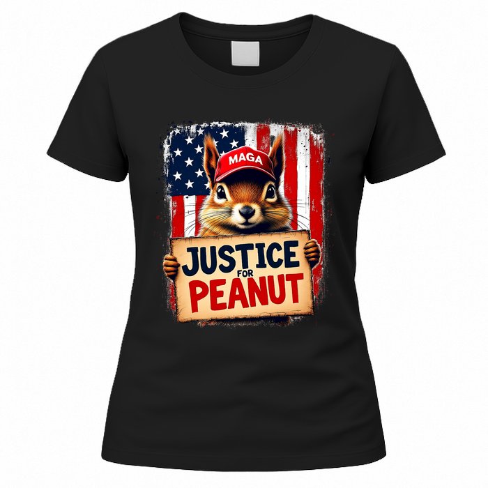 Justice For Peanut The Squirrel Peanut Squirrel Maga Women's T-Shirt