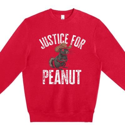 Justice For Peanut The Squirrel Premium Crewneck Sweatshirt