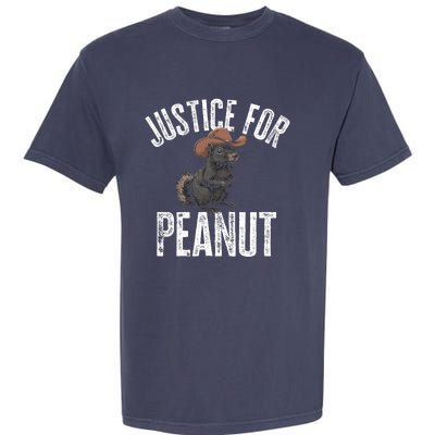 Justice For Peanut The Squirrel Garment-Dyed Heavyweight T-Shirt