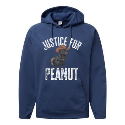 Justice For Peanut The Squirrel Performance Fleece Hoodie