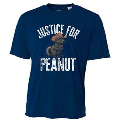 Justice For Peanut The Squirrel Cooling Performance Crew T-Shirt