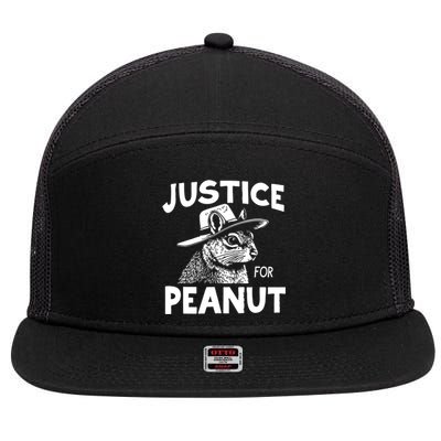 Justice For Peanut 7 Panel Mesh Trucker Snapback Hat