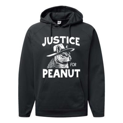 Justice For Peanut Performance Fleece Hoodie