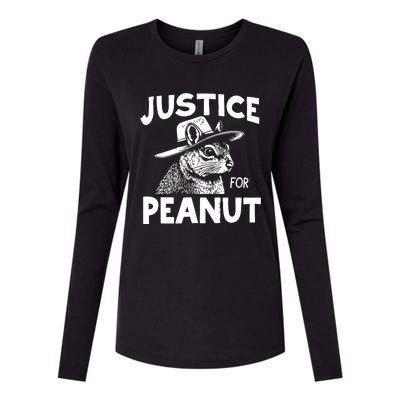 Justice For Peanut Womens Cotton Relaxed Long Sleeve T-Shirt