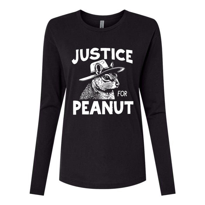 Justice For Peanut Womens Cotton Relaxed Long Sleeve T-Shirt