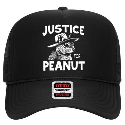 Justice For Peanut High Crown Mesh Back Trucker Hat