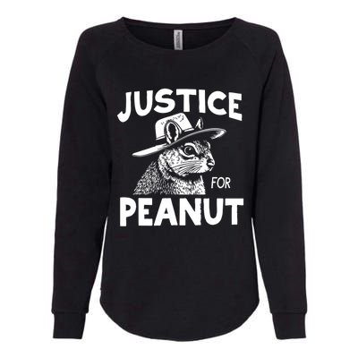 Justice For Peanut Womens California Wash Sweatshirt