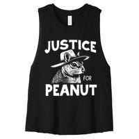 Justice For Peanut Women's Racerback Cropped Tank