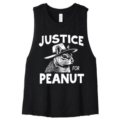 Justice For Peanut Women's Racerback Cropped Tank