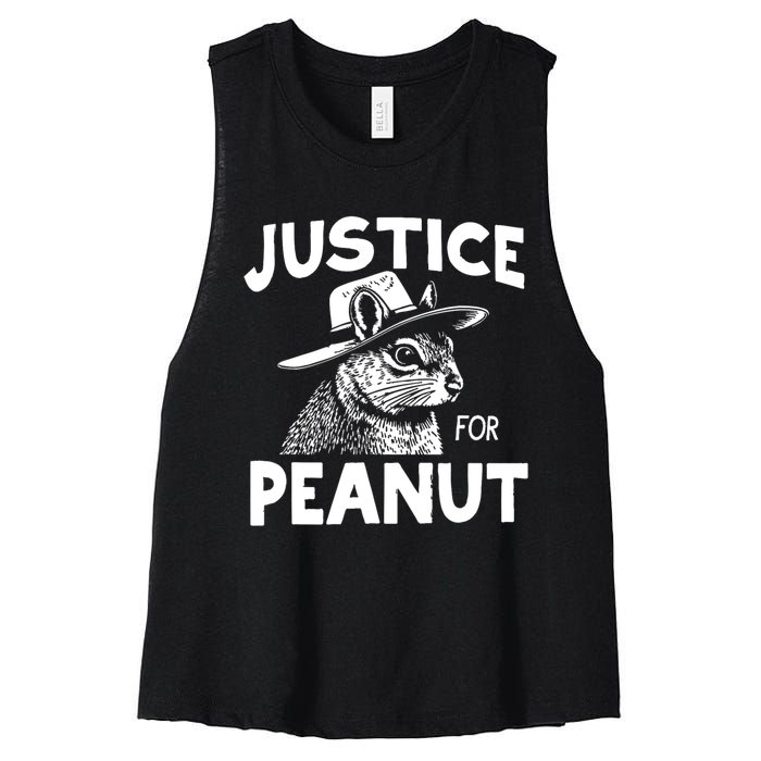 Justice For Peanut Women's Racerback Cropped Tank