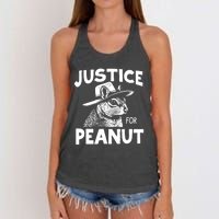 Justice For Peanut Women's Knotted Racerback Tank