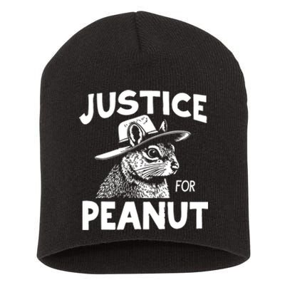 Justice For Peanut Short Acrylic Beanie