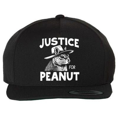 Justice For Peanut Wool Snapback Cap