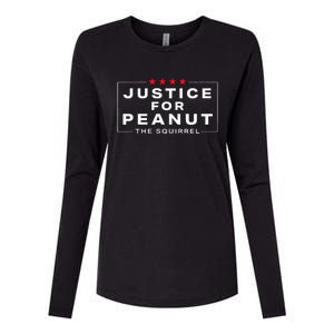 Justice For Peanut The Squirrel Peanut Squirrel Trending Design Womens Cotton Relaxed Long Sleeve T-Shirt