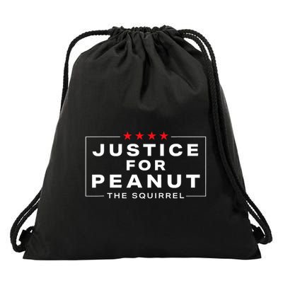 Justice For Peanut The Squirrel Peanut Squirrel Trending Design Drawstring Bag