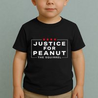 Justice For Peanut The Squirrel Peanut Squirrel Trending Design Toddler T-Shirt