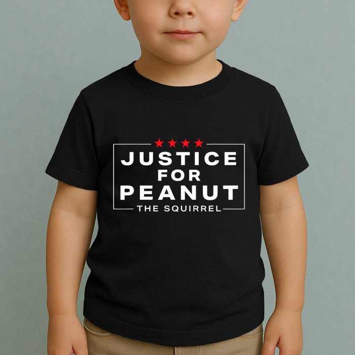 Justice For Peanut The Squirrel Peanut Squirrel Trending Design Toddler T-Shirt