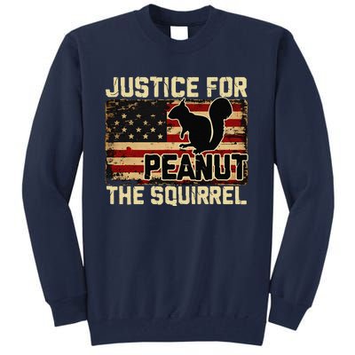 Justice For Peanut The Squirrel Peanut Squirrel Wanted Tall Sweatshirt