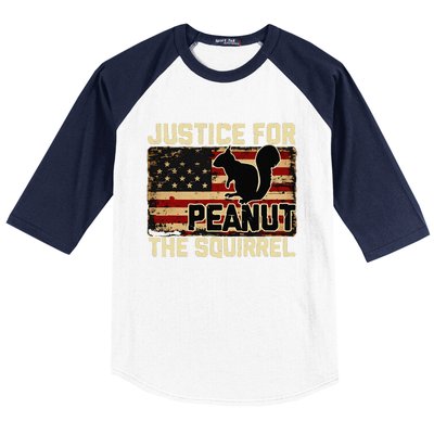 Justice For Peanut The Squirrel Peanut Squirrel Wanted Baseball Sleeve Shirt