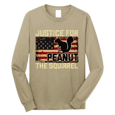 Justice For Peanut The Squirrel Peanut Squirrel Wanted Long Sleeve Shirt