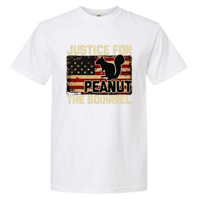 Justice For Peanut The Squirrel Peanut Squirrel Wanted Garment-Dyed Heavyweight T-Shirt