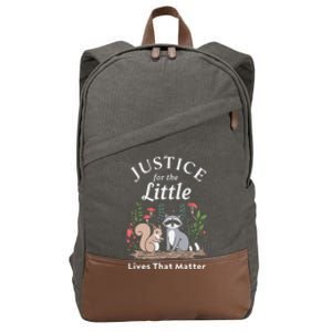 Justice For Peanut The Squirrel – Christmas Xmas Support Art Cotton Canvas Backpack