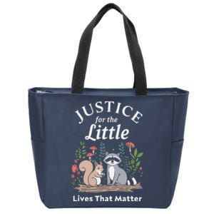 Justice For Peanut The Squirrel – Christmas Xmas Support Art Zip Tote Bag