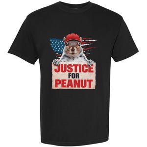 Justice For Peanut The Squirrel Peanut Squirrel Lovers America Flag Design Garment-Dyed Heavyweight T-Shirt