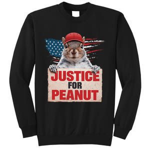 Justice For Peanut The Squirrel Peanut Squirrel Lovers America Flag Design Sweatshirt