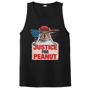 Justice For Peanut The Squirrel Peanut Squirrel Lovers America Flag Design PosiCharge Competitor Tank