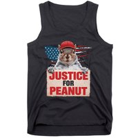 Justice For Peanut The Squirrel Peanut Squirrel Lovers America Flag Design Tank Top