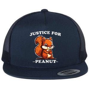 Justice For Peanut The Squirrel & Fred The Racoon Flat Bill Trucker Hat